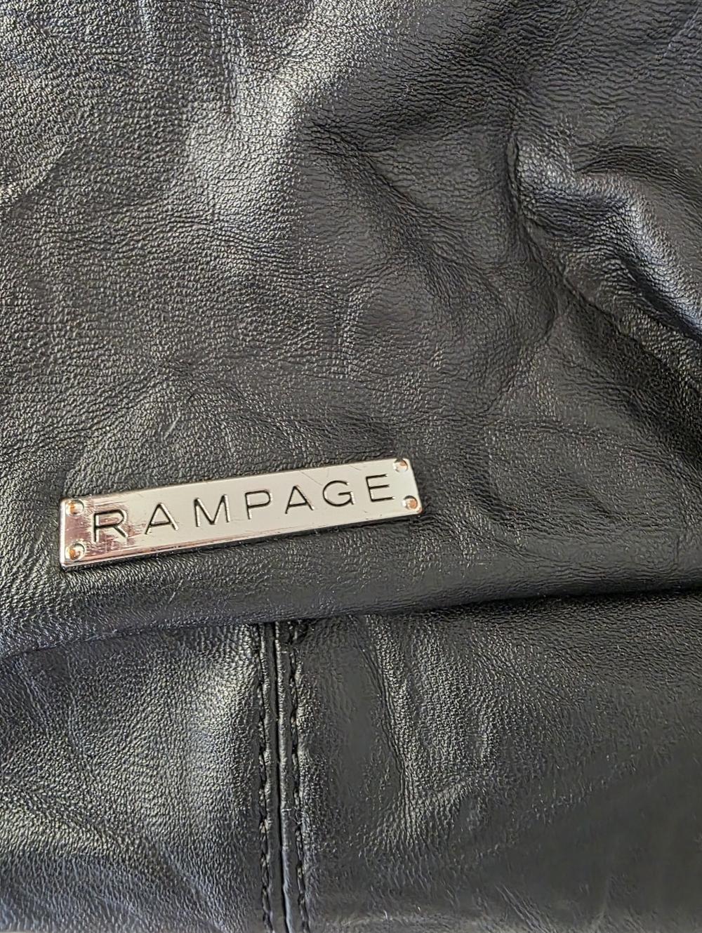 Rampage Black Faux-Leather Studded Tote - Picture 3 of 7